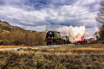 Картинка техника паровозы паровоз рельсы дорога железная
