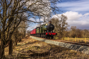 Картинка техника паровозы паровоз рельсы дорога железная
