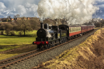 Картинка техника паровозы паровоз рельсы дорога железная