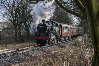 Картинка техника паровозы паровоз рельсы дорога железная
