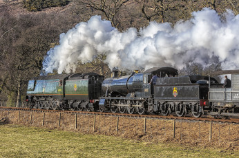 Картинка техника паровозы паровоз рельсы железная дорога