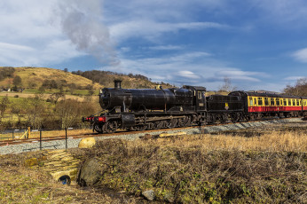 Картинка техника паровозы рельсы паровоз железная дорога