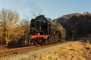 Картинка техника паровозы железная дорога рельсы паровоз