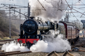 Картинка техника паровозы паровоз рельсы дорога железная