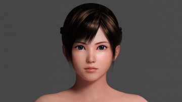 Картинка 3д+графика портрет+ portraits фон взгляд девушка