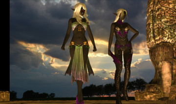 Картинка 3д+графика эльфы+ elves взгляд эльфийки фон