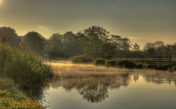 Картинка природа реки озера туман река лес