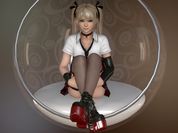 Обои картинки фото 3д графика, аниме , anime, фон, взгляд, девушка