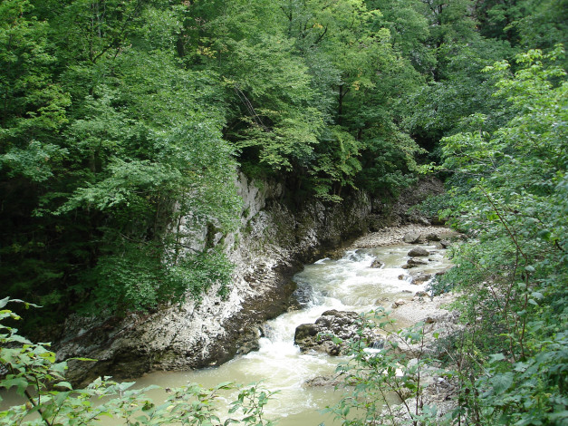 Обои картинки фото ущелье гуамка, природа, горы, кавказ