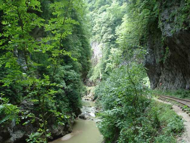 Обои картинки фото ущелье гуамка, природа, реки, озера, кавказские, горы