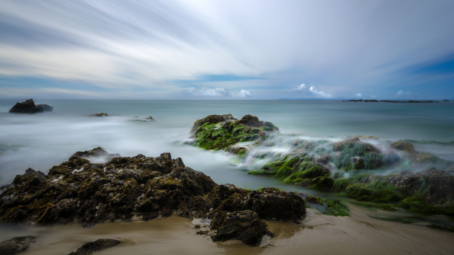 Обои картинки фото природа, побережье, скалы, берег, горизонт, океан