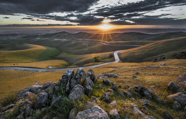 Обои картинки фото природа, восходы, закаты, рассвет