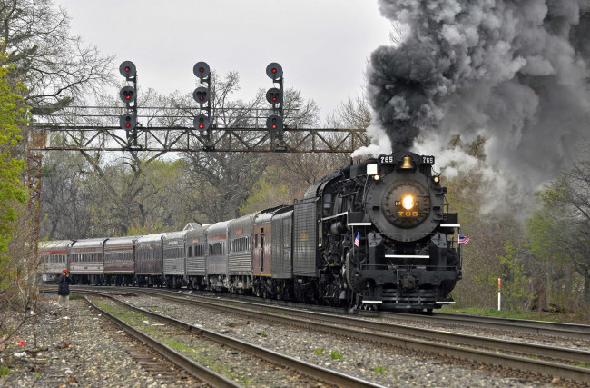 Обои картинки фото техника, паровозы, дорога, рельсы, железная, паровоз