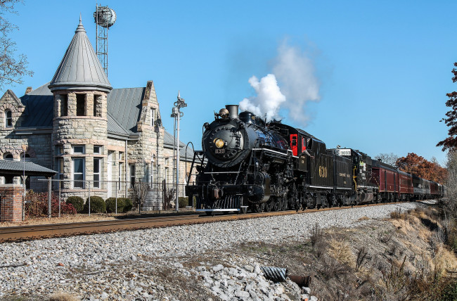 Обои картинки фото техника, паровозы, паровоз, рельсы, дорога, железная