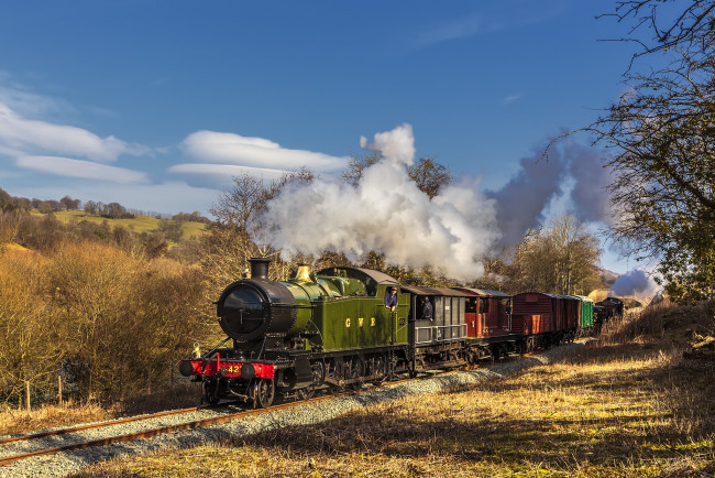 Обои картинки фото техника, паровозы, дорога, железная, рельсы, паровоз