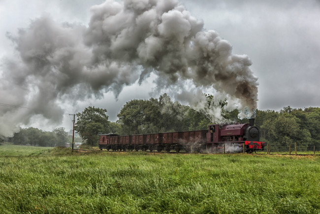 Обои картинки фото техника, паровозы, паровоз, рельсы, дорога, железная