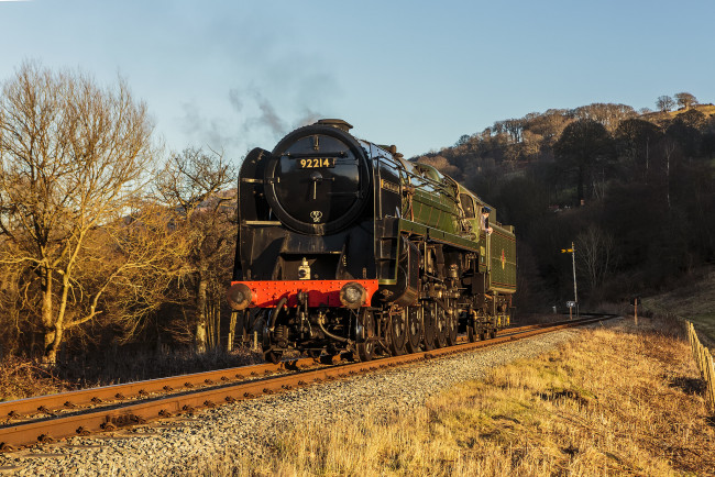 Обои картинки фото техника, паровозы, железная, дорога, рельсы, паровоз