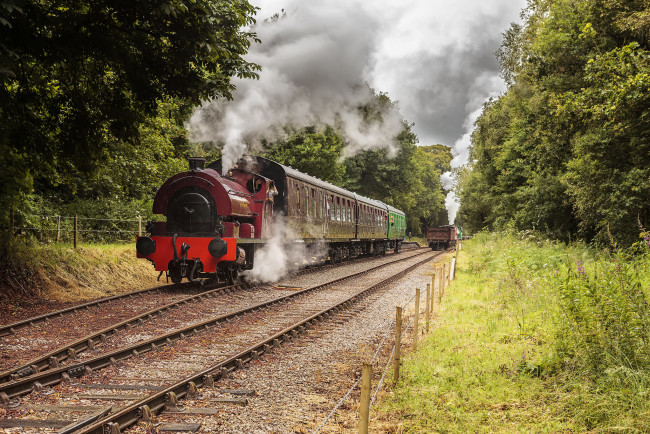 Обои картинки фото техника, паровозы, железная, дорога, рельсы, паровоз