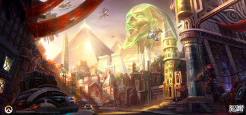 Картинка overwatch видео+игры город