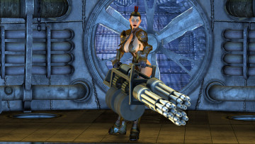 Картинка 3д+графика фантазия+ fantasy девушка взгляд фон