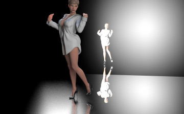 Картинка 3д+графика люди+ people фон взгляд девушка