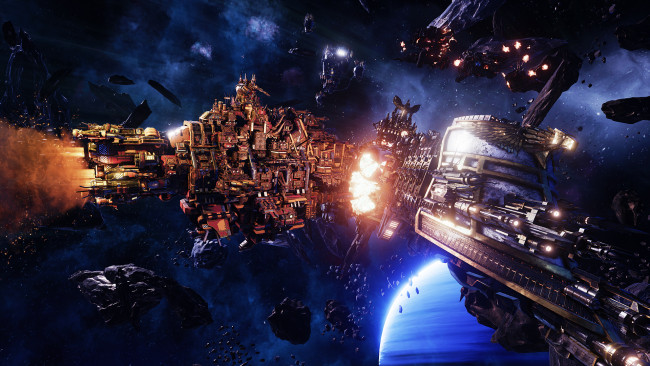 Обои картинки фото battlefleet gothic,  armada, видео игры, battlefleet, gothic, armada, стратегия, космос, action
