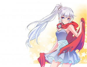 обоя аниме, rwby, фон, взгляд, девушка
