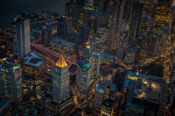 Картинка manhattan города нью-йорк+ сша простор