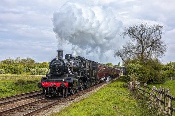 Картинка техника паровозы локомотив состав