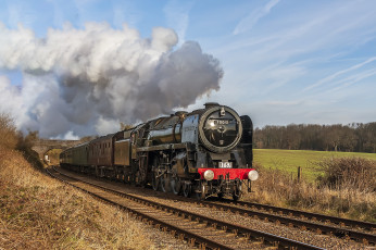 Картинка техника паровозы локомотив состав