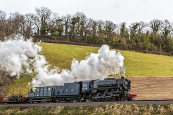 Картинка техника паровозы локомотив состав