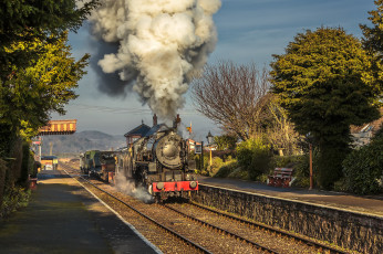 Картинка техника паровозы локомотив состав
