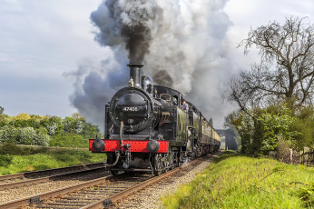 Картинка техника паровозы состав локомотив