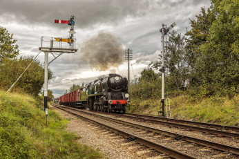 Картинка техника паровозы состав локомотив