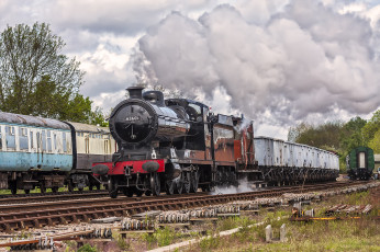 Картинка техника паровозы состав локомотив