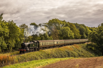 Картинка техника паровозы состав локомотив