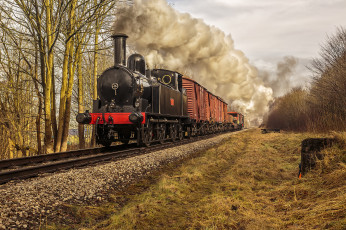 Картинка техника паровозы состав локомотив