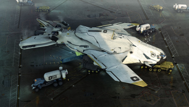 Обои картинки фото фэнтези, космические корабли,  звездолеты,  станции, летательный, аппарат, shuttle, isolate, 2399, space, station