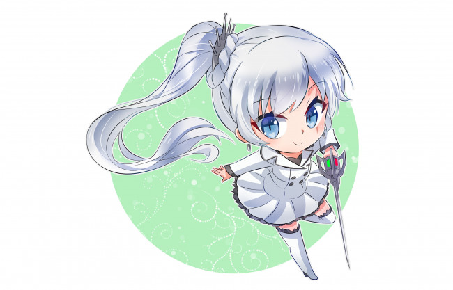 Обои картинки фото аниме, rwby, фон, взгляд, девушка