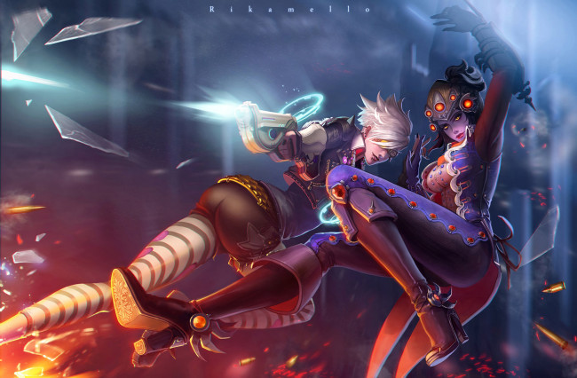 Обои картинки фото видео игры, overwatch, шутер, action