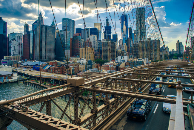 Обои картинки фото manhattan, города, нью-йорк , сша, простор