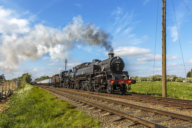 Обои картинки фото техника, паровозы, локомотив, состав