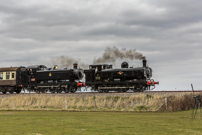 Обои картинки фото техника, паровозы, локомотив, состав