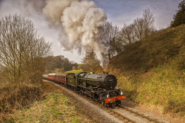 Обои картинки фото техника, паровозы, локомотив, состав