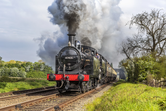 Обои картинки фото техника, паровозы, состав, локомотив