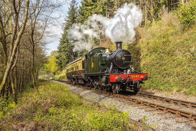 Обои картинки фото техника, паровозы, состав, локомотив