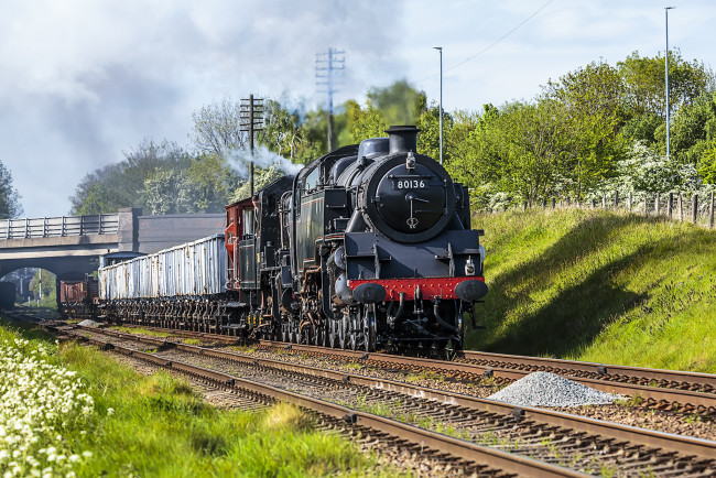 Обои картинки фото техника, паровозы, состав, локомотив