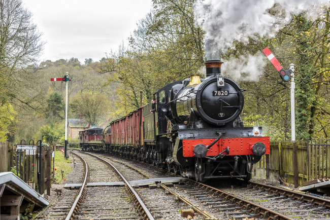 Обои картинки фото техника, паровозы, состав, локомотив