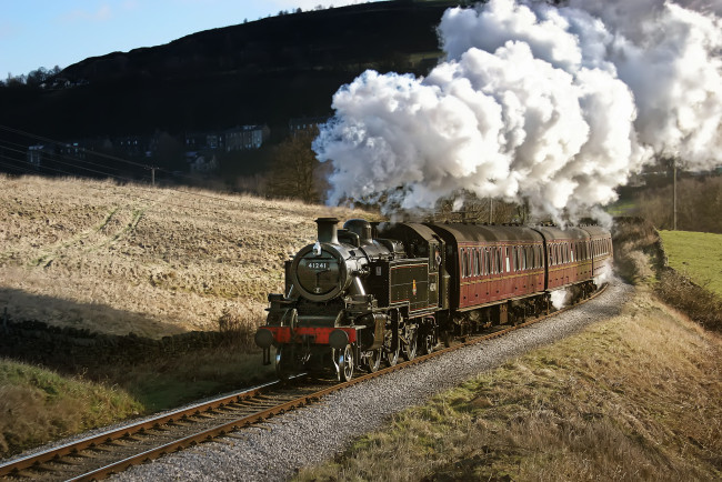 Обои картинки фото техника, паровозы, состав, локомотив