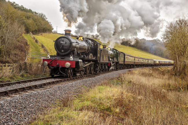 Обои картинки фото техника, паровозы, состав, локомотив